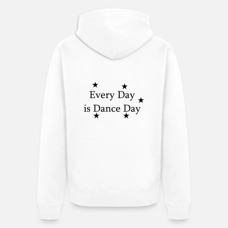 Danse Musique de danse - Veste à capuche bio Premium Unisexe - blanc