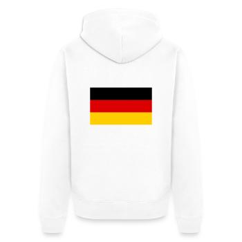 deutschland - Veste à capuche bio Premium Unisexe - blanc - Dos - Thijin (182cm)