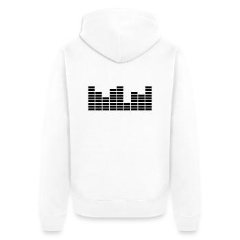 equalizer - Unisex Premium Bio Zip Hoodie - Weiß - Hinten - Thijin (182cm)