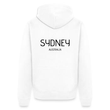 sydney - Veste à capuche bio Premium Unisexe - blanc - Dos - Thijin (182cm)