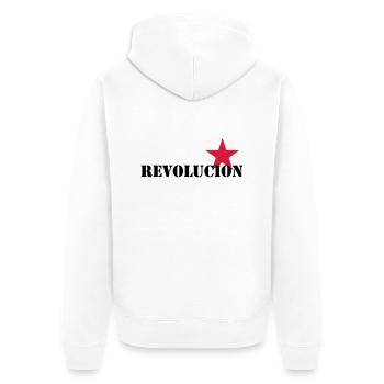 Revolucion - Veste à capuche bio Premium Unisexe - blanc - Dos - Thijin (182cm)