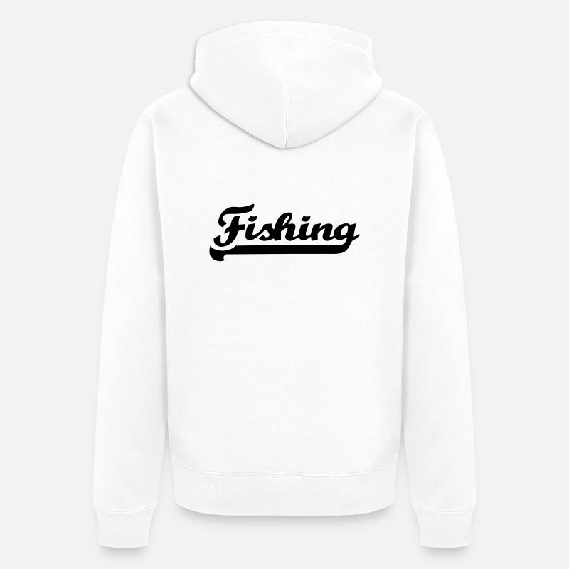 Pêche - Veste à capuche bio Premium Unisexe - blanc