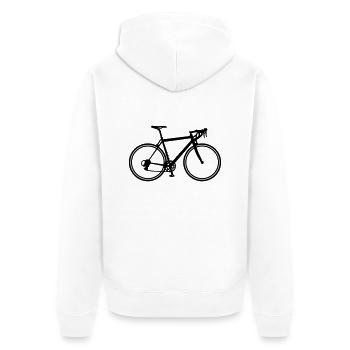 Bicyclette - Veste à capuche bio Premium Unisexe - blanc - Dos - Thijin (182cm)