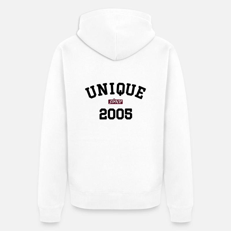 uni2005 - Veste à capuche bio Premium Unisexe - blanc