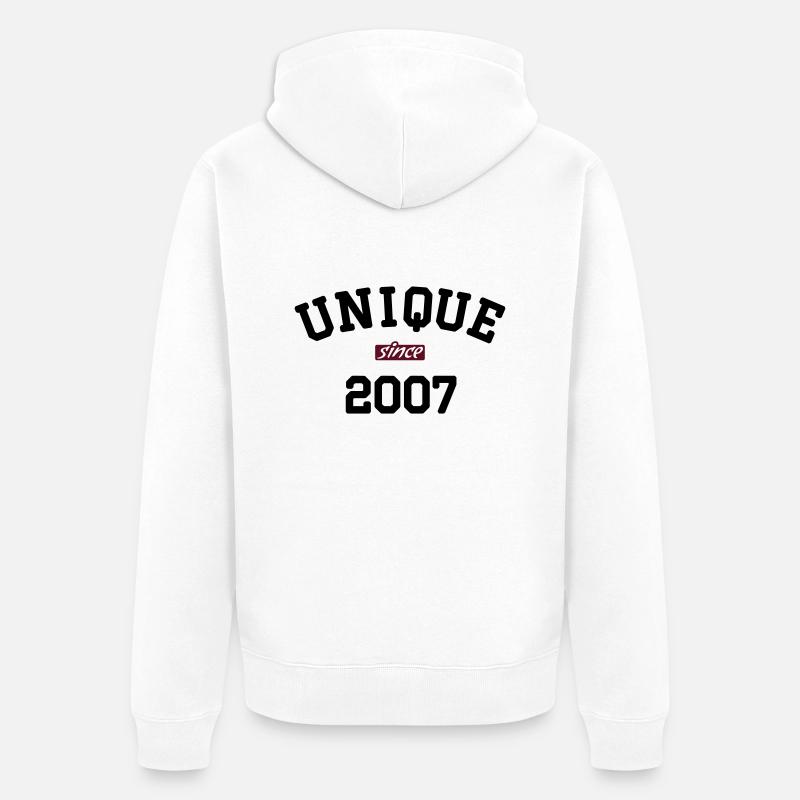 uni2007 - Veste à capuche bio Premium Unisexe - blanc