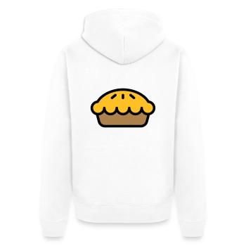 Apple Pie - Unisex Premium Organic Zip Hoodie - white - Back - Thijin (182cm)