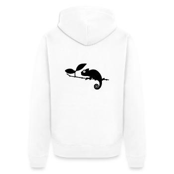 Chameleon - Veste à capuche bio Premium Unisexe - blanc - Dos - Thijin (182cm)