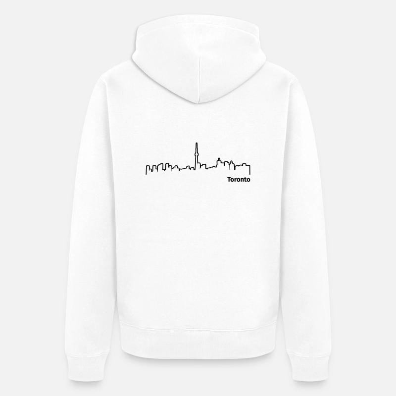 Toronto - Veste à capuche bio Premium Unisexe - blanc