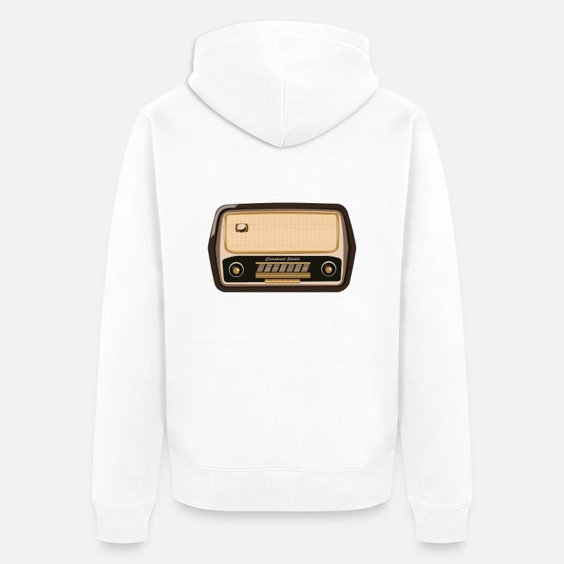 Constant Static - Unisex Premium Bio Zip Hoodie - Weiß
