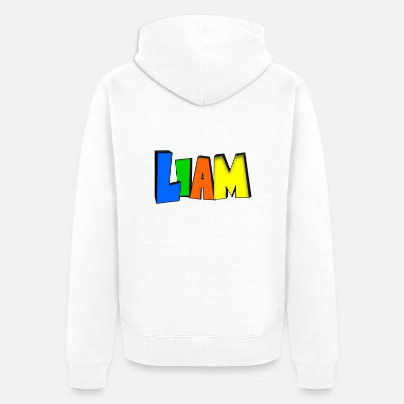 Liam - Veste à capuche bio Premium Unisexe - blanc