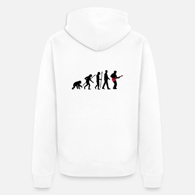 Evolution Basser 11_2017 - Unisex Premium Bio Zip Hoodie - Weiß