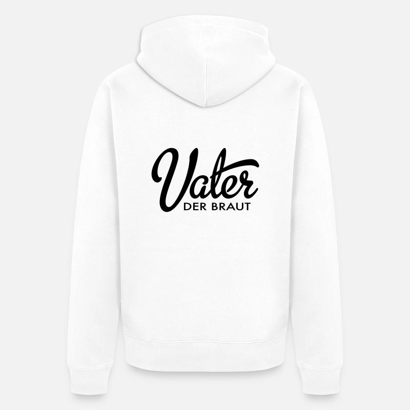Père de la mariée - Veste à capuche bio Premium Unisexe - blanc