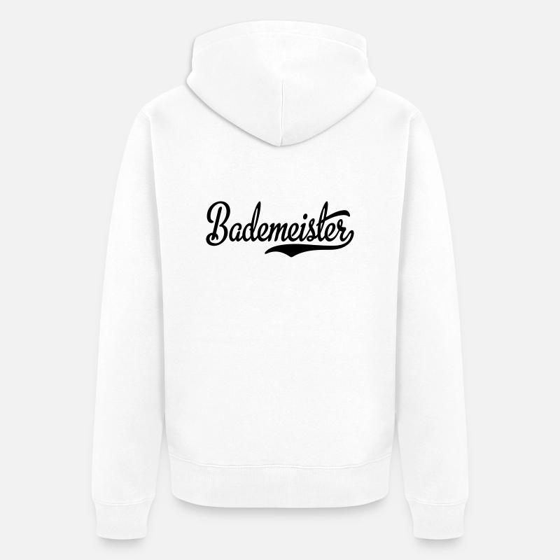 badi1 - Veste à capuche bio Premium Unisexe - blanc