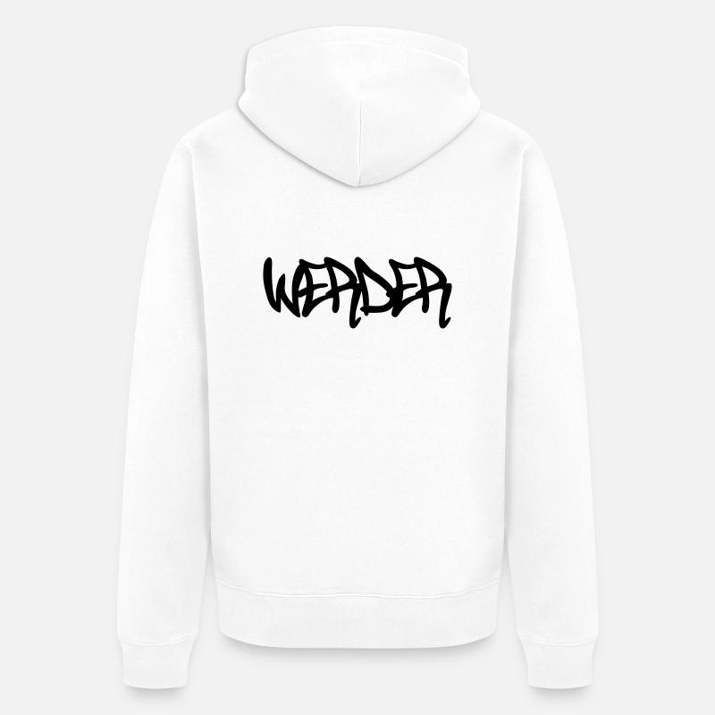 Werder Graffiti - Veste à capuche bio Premium Unisexe - blanc