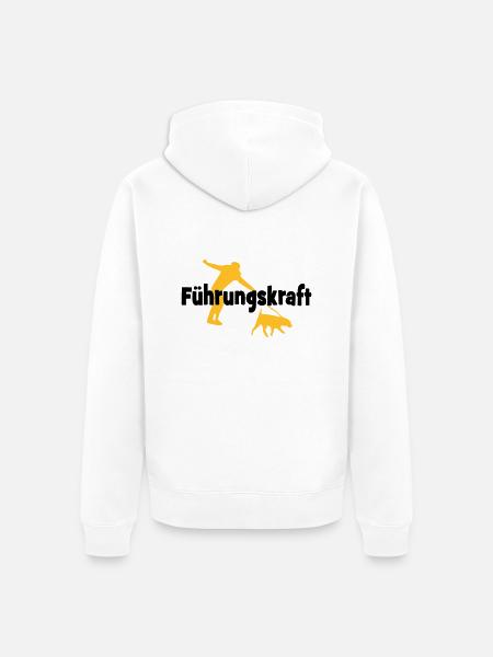 Hund - Unisex Premium Organic Zip Hoodie - white