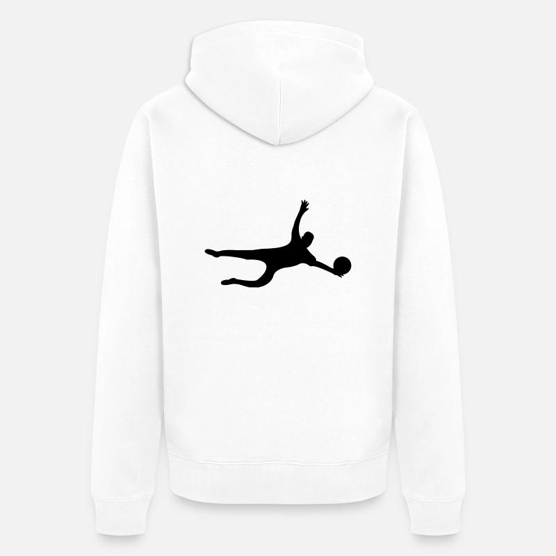 torwart - Veste à capuche bio Premium Unisexe - blanc