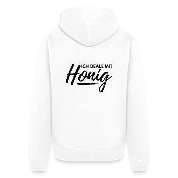 Imker Honig Biene Dealer Dealen Imkerei Geschenk - Unisex Premium Bio Zip Hoodie - Weiß - Hinten - Thijin (182cm)