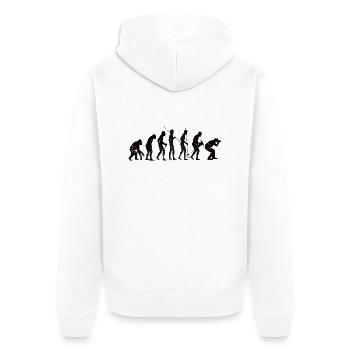 Photographe de photographie drôle Photographe d’appareil photo - Veste à capuche bio Premium Unisexe - blanc - Dos - Thijin (182cm)