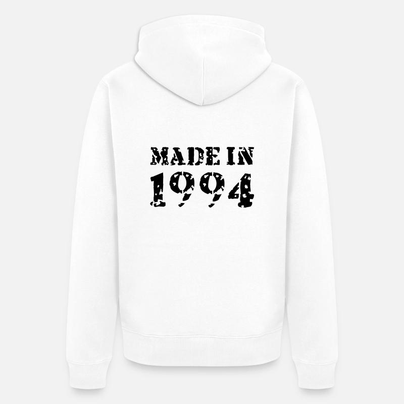 Made in 1994 - Veste à capuche bio Premium Unisexe - blanc