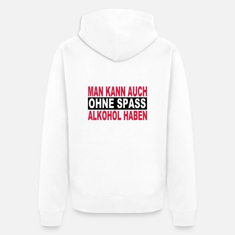 Alcool - Veste à capuche bio Premium Unisexe - blanc