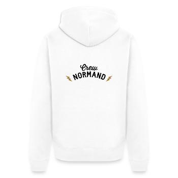United Normandy - Veste à capuche bio Premium Unisexe - blanc - Dos - Thijin (182cm)