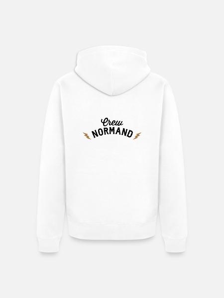 United Normandy - Veste à capuche bio Premium Unisexe - blanc