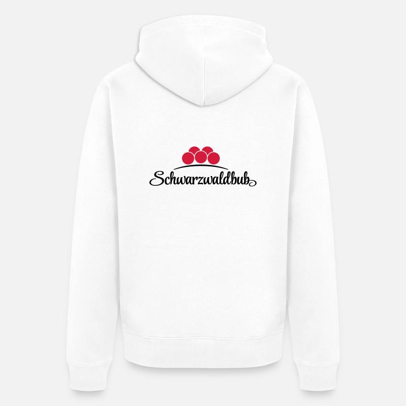 Schwarzwaldbub - Unisex Premium Bio Zip Hoodie - Weiß