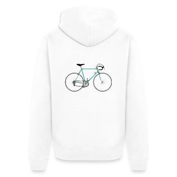 Roadbike - Veste à capuche bio Premium Unisexe - blanc - Dos - Thijin (182cm)