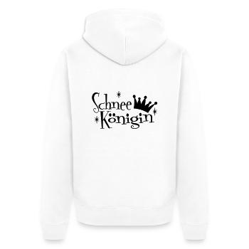 Snow Queen - Unisex Premium Organic Zip Hoodie - white - Back - Thijin (182cm)
