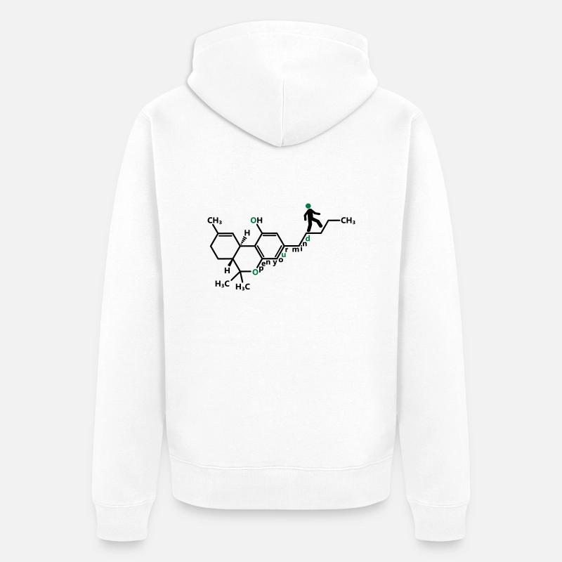 THC - Veste à capuche bio Premium Unisexe - blanc