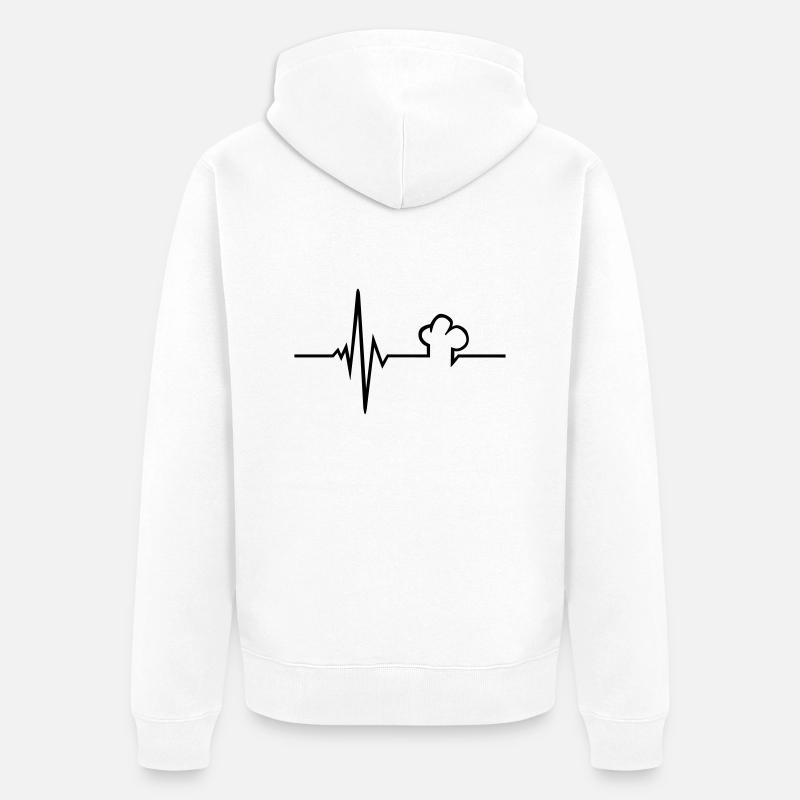 cuisinier - Veste à capuche bio Premium Unisexe - blanc