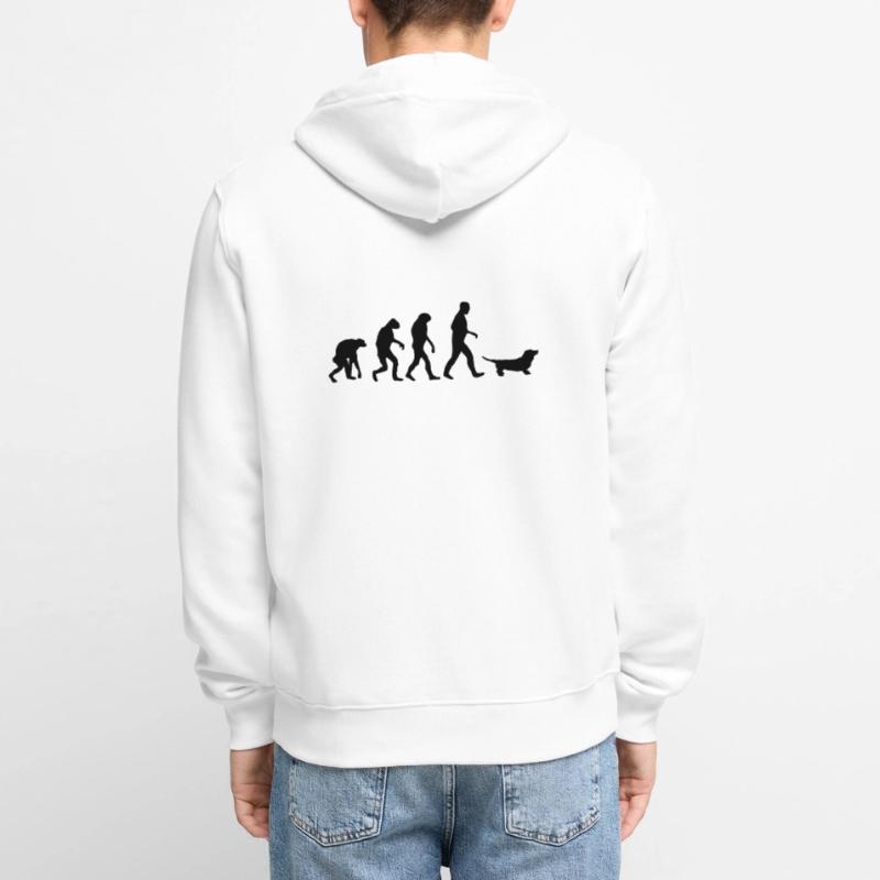 dackel evolution Unisex Premium Bio Zip Hoodie