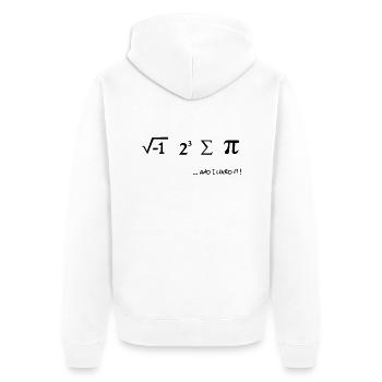 I ate some pie - Veste à capuche bio Premium Unisexe - blanc - Dos - Thijin (182cm)
