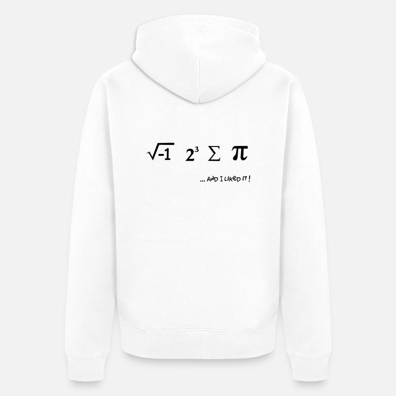 I ate some pie - Veste à capuche bio Premium Unisexe - blanc