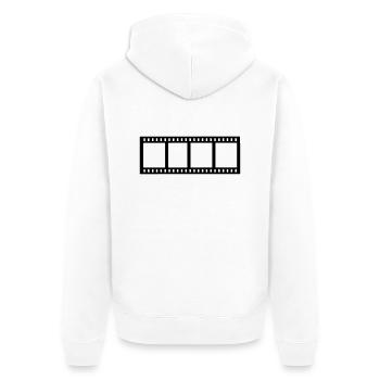 Film - Veste à capuche bio Premium Unisexe - blanc - Dos - Thijin (182cm)
