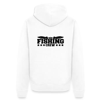 fishing_crew - Veste à capuche bio Premium Unisexe - blanc - Dos - Thijin (182cm)