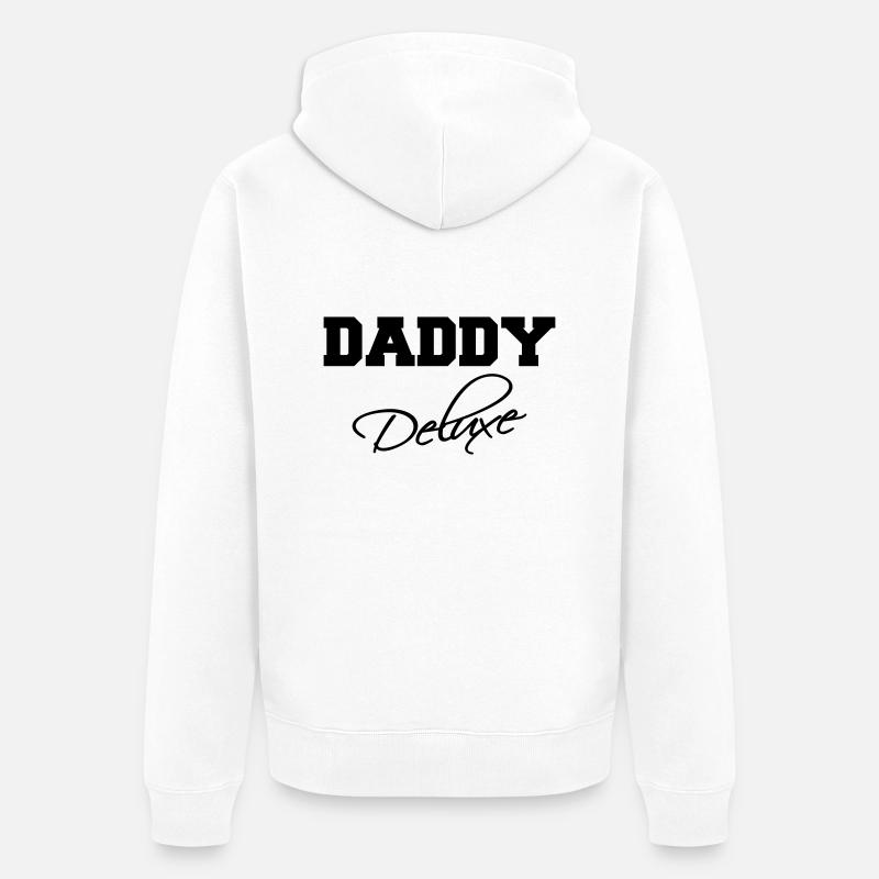 Daddy Deluxe - Unisex Premium Bio Zip Hoodie - Weiß