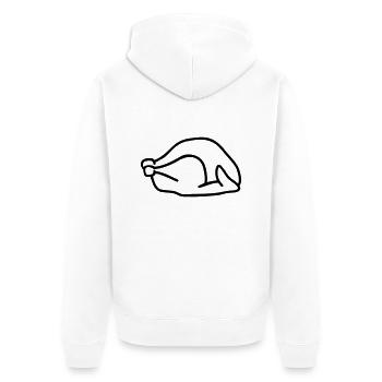 Dindon - Veste à capuche bio Premium Unisexe - blanc - Dos - Thijin (182cm)