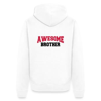 Awesome Brother - Veste à capuche bio Premium Unisexe - blanc - Dos - Thijin (182cm)