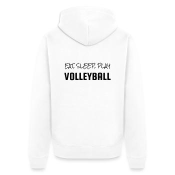 Volleyball - Volley Ball - Volley-Ball - Sport - Veste à capuche bio Premium Unisexe - blanc - Dos - Thijin (182cm)