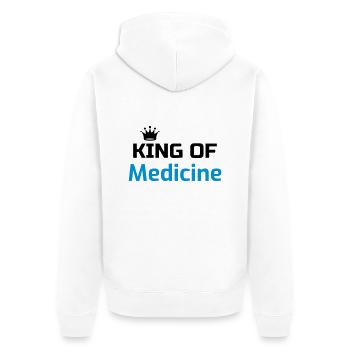 Doctor Arzt Médecin Docteur Medecine Life - Unisex Premium Organic Zip Hoodie - white - Back - Thijin (182cm)