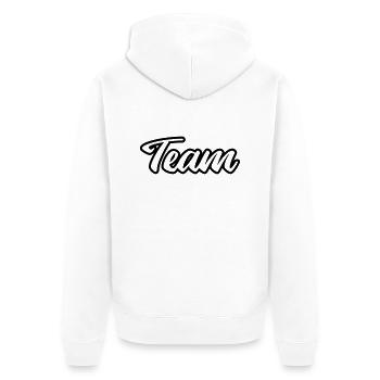 L’équipe - Veste à capuche bio Premium Unisexe - blanc - Dos - Thijin (182cm)