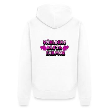 Beste Oma Oma Opa Opa Geburtstag Nana - Unisex Premium Bio Zip Hoodie - Weiß - Hinten - Thijin (182cm)
