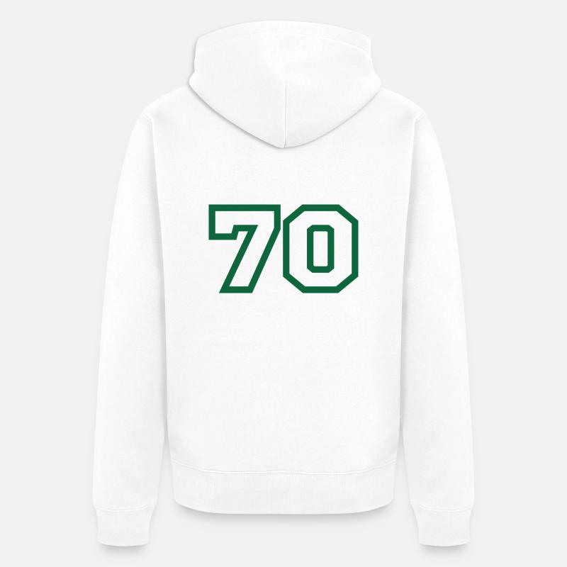 Numéro 70 sport - Veste à capuche bio Premium Unisexe - blanc