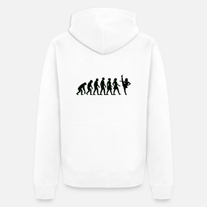 EVOLUTION SOLO MARICHEN solomariechen gardetanz - Unisex Premium Bio Zip Hoodie - Weiß