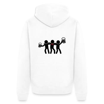 Bachelor Party Bachelor Party - Unisex Premium Organic Zip Hoodie - white - Back - Thijin (182cm)