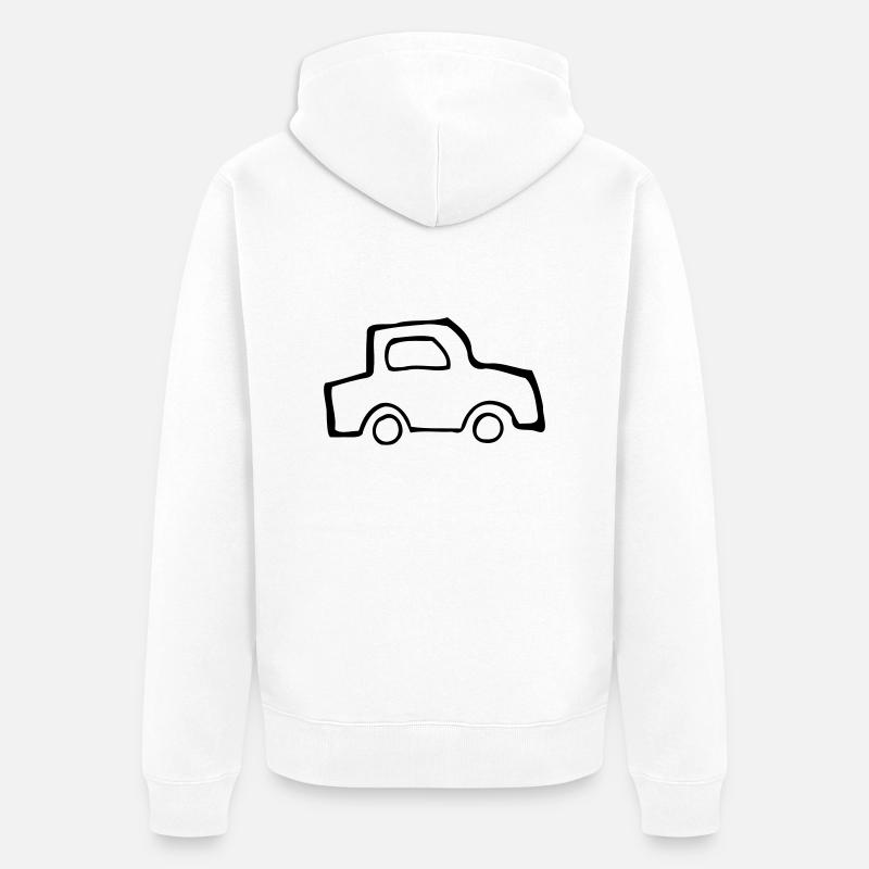 Auto - Unisex Premium Bio Zip Hoodie - Weiß