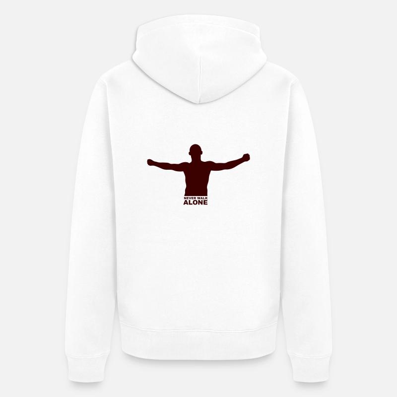 hool_neveralone - Veste à capuche bio Premium Unisexe - blanc