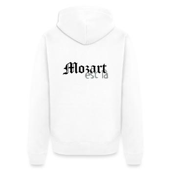 mozart est là - Veste à capuche bio Premium Unisexe - blanc - Dos - Thijin (182cm)