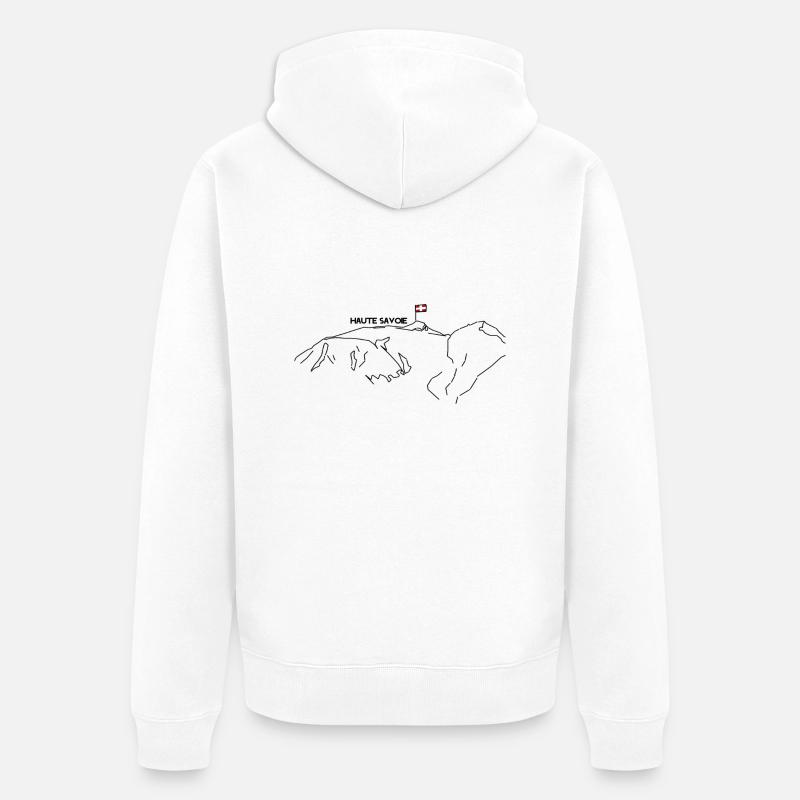 mont_blanc 2 - Veste à capuche bio Premium Unisexe - blanc
